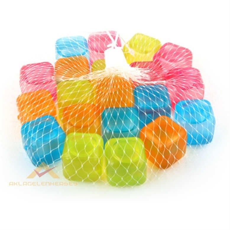 İçecekleri Buz Atmadan Soğutmanın En Kısa Yolu 20ad Renkli Silikon Buz Küpleri Hazır Buz Kalıbı