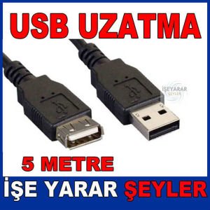 USB UZATMA KABLOSU ERKEK - DİŞİ 5 METRE