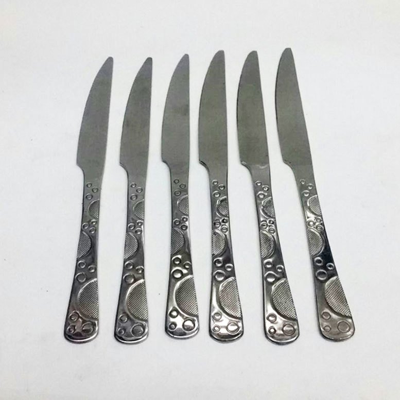 6 Adet Sunset Model Paslanmaz Çelik Rostfrei Yemek Bıçağı Seti