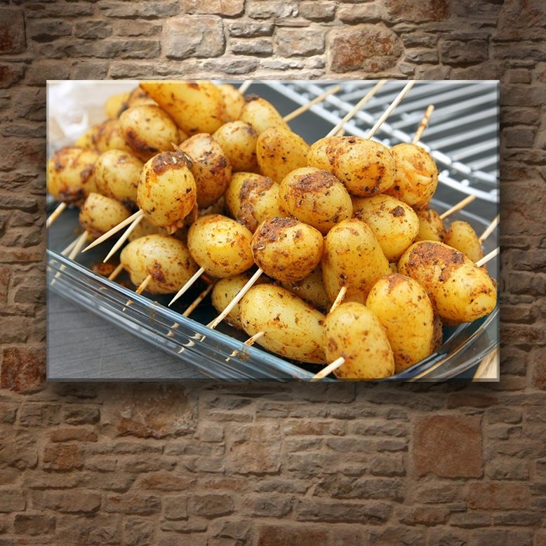 KÖZLENMİŞ PATATESLER 7 değişen ölçü ORİJİNAL KANVAS TABLO