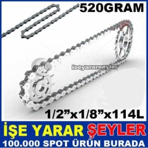 1/2x1/8'' 520 Gram 114 Bakla Bisiklet Zinciri Kd