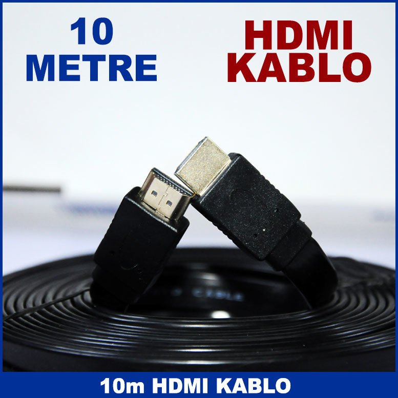 10m Vercion 1.4 HDMI Kablo Görüntü ses Aktarımı 3d Destekli Kaliteli ve Dayanıklı