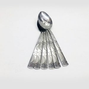 6 Adet Sunset Model Paslanmaz Çelik Rostfrei Yemek Kaşığı Seti