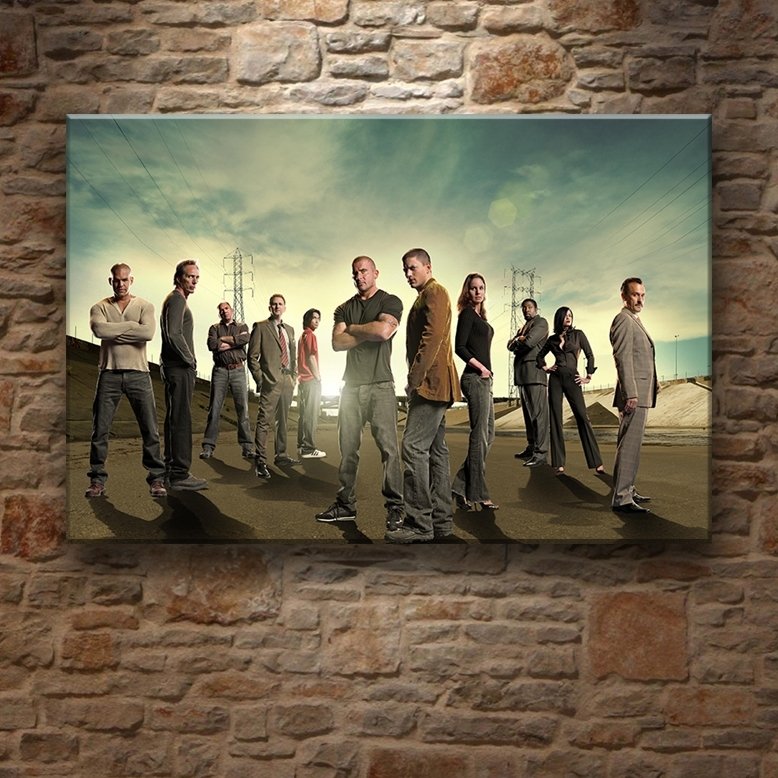 PRISON BREAK- EKİP 7 değişen ölçü ORİJİNAL KANVAS TABLO