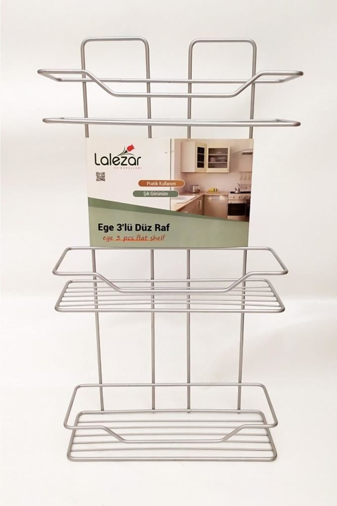 Lalezar Ege 3'lü Metal Raf PRA