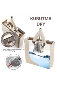 Sıkma Kovalı Süngerli Kelebek Mop+1 Yedek Sünger  Başlık Ultra Arındırıcı Yeni Nesil Temizlik Seti