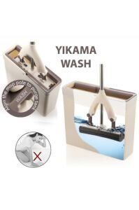 Sıkma Kovalı Süngerli Kelebek Mop+1 Yedek Sünger  Başlık Ultra Arındırıcı Yeni Nesil Temizlik Seti