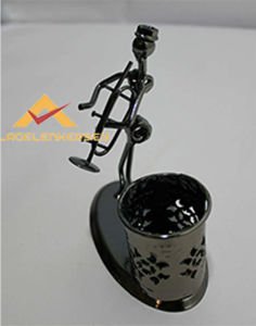 METAL TİTANYUM KAPLAMA TROMPET ÇALAN ADAM BİBLO