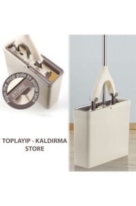 Sıkma Kovalı Süngerli Kelebek Mop+1 Yedek Sünger  Başlık Ultra Arındırıcı Yeni Nesil Temizlik Seti