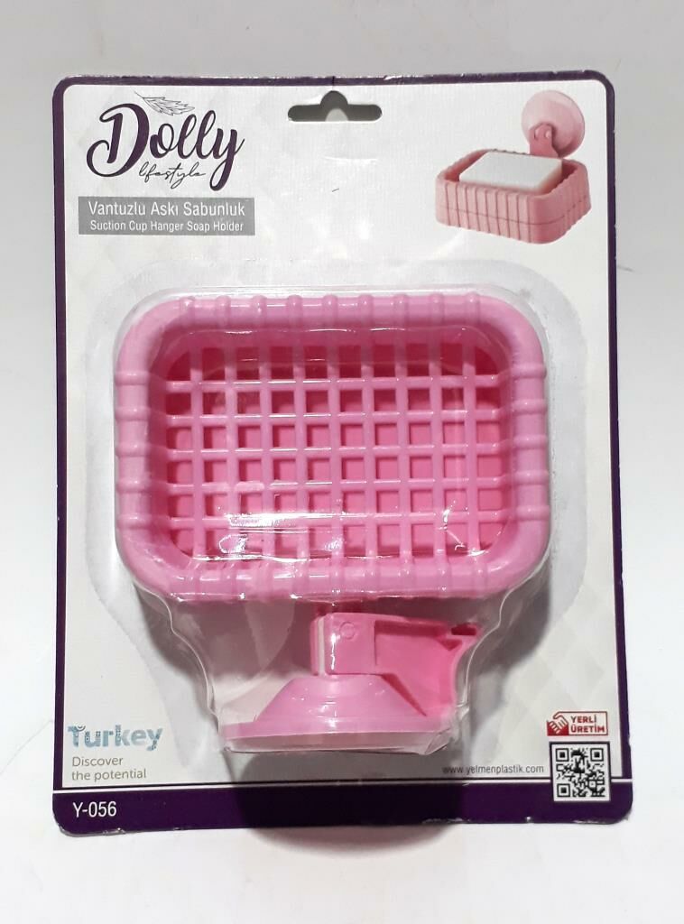 10x6,5cm Farklı Renklerde Yerli Ebatlarında Vantuzlu Askı Sabunluk