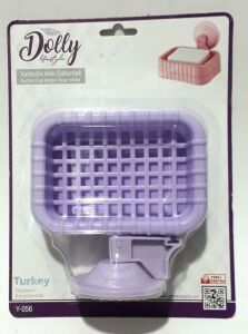 10x6,5cm Farklı Renklerde Yerli Ebatlarında Vantuzlu Askı Sabunluk