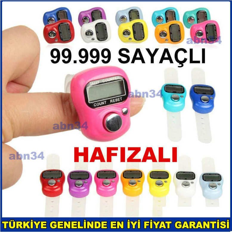 Dijital yüzük Zikirmatik Hafızalı Pil Korumalı Elektronik Zikirmatik Yüzük Elektronik Tesbih