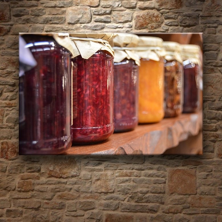 KONSERVE MARMELATLAR 7 değişen ölçü ORİJİNAL KANVAS TABLO