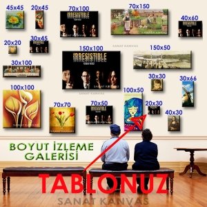 POI- BAŞTAN ÇIKARTICI 7 değişen ölçü ORİJİNAL KANVAS TABLO