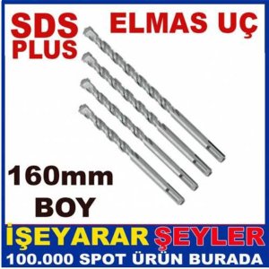 Kaliteli hilti tip delici matkap ucu 16cm SDS PLUS ELMAS UÇ HİLTİ MATKAP UCU 160mm Boy  çap