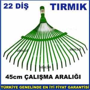 Bahçe Tırmığı 22 diş Tırmık Çim Temizleme Tırmığı Tarlada Bahçede ot toplama Tırmığı Bahçe Tarağı