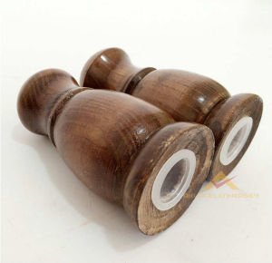 DAYANIKLI 10 CM AHŞAP ŞİMŞİR TUZLUK BİBERLİK SET