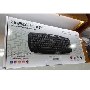Everest Kablolu Usb Girişli Multimedya Q Klavye Siyah KB-831U