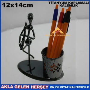 METAL TİTANYUM KAPLAMA KLARNET ÇALAN BİBLO