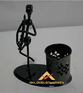 METAL TİTANYUM KAPLAMA KLARNET ÇALAN BİBLO