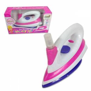 Pilli Işıklı Sesli Eğitici ve Eğlendirici Oyuncak Ütü 19x13cm Ebatında