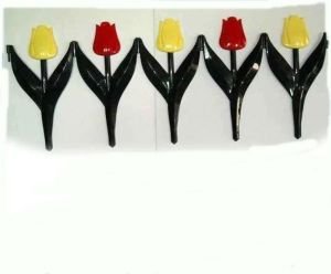 300 Cm Lale Desenli Sert Plastik Bahçe Çiti