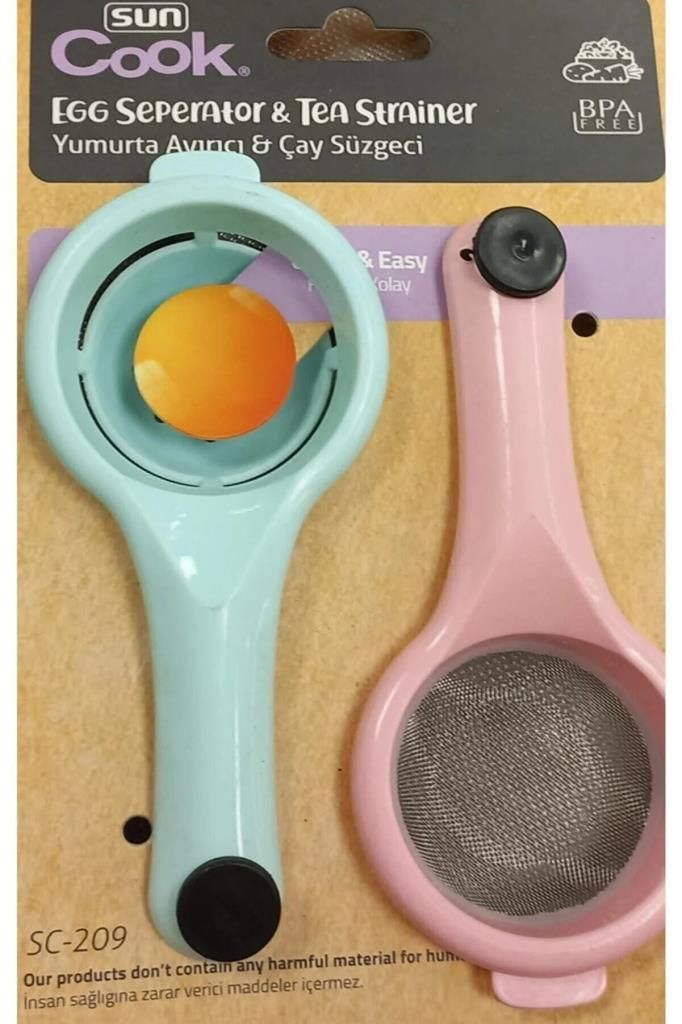 Yumurta Akı Ayırıcı Ve Çay Süzgeci 2 Li Set