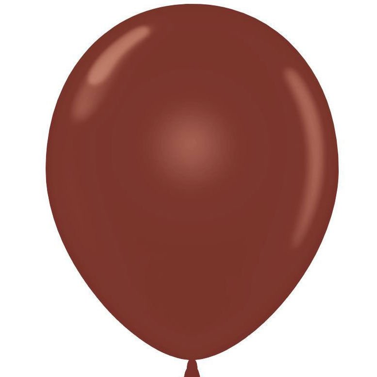 25'li Paket Metalize Balon 15 Farklı Renk Seçeneği ile 1.Kalite İtalyan 30cm Lateks Metalik Balon Beden Yok - kahverengi açık