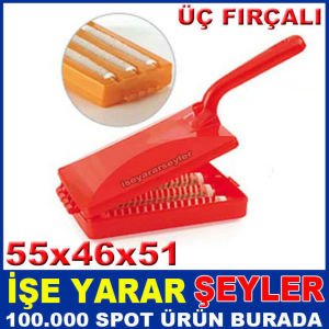 KOLAY TUTULABİLİR SAPLI ÜÇ FIRÇALI GIRGIR