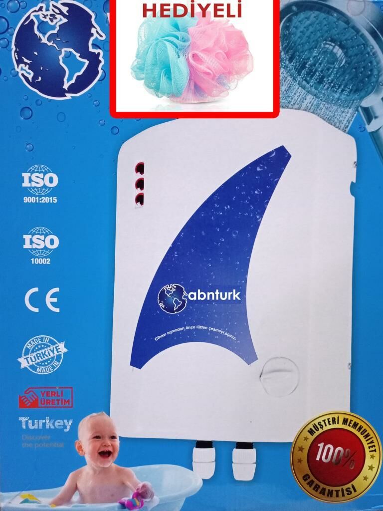 Dünya Starı 9 Emniyetli Elektrik Tasarruflu Şofben Duş Lifi Hediye World Star Şohben 3 Yıl Garanti