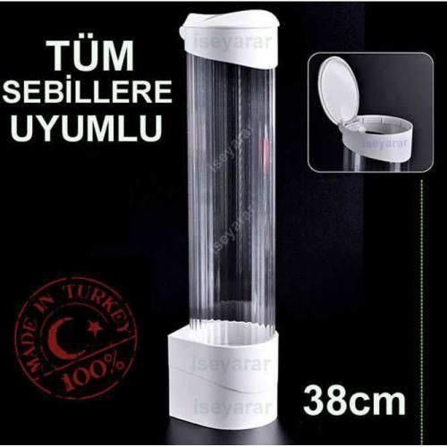 TÜM SU SEBİLLERİ İÇİN KOLAY MONTE KARTON BARDAK DİSPENSERİ