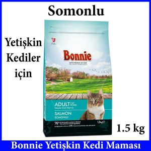 Bonnie Somonlu Yetişkin Kedi Maması 1.5 kg