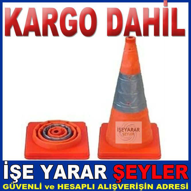 IŞIKLI KATLANABİLİR TRAFİK VE İŞARET KONİSİ K.D.