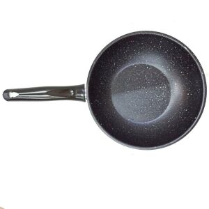 Yapışmaz Yanmaz Çizilmez Dış Kaplama Teflon İç Kaplama Granit Wok Derin Tava