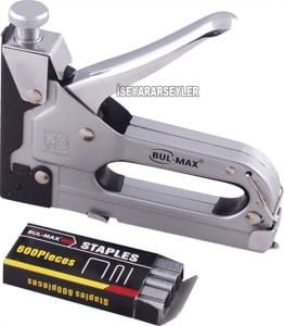 Mobilyacı Döşemeci El Zımba Tabancası 100 adet 8mm Tel Hediyeli 4-14mm Krom Zımba Tabancası Bmx1404