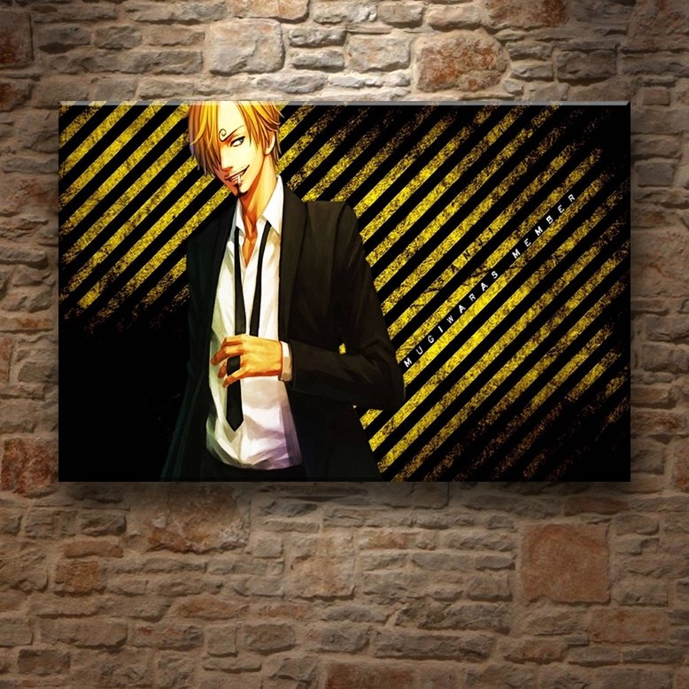 ONE PIECE SANJI 7 değişen ölçü ORİJİNAL KANVAS TABLO