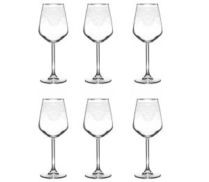 MCS5303 Platinum 31Parça 6 Kişilik Dantel Desenli Cam Bardak Seti