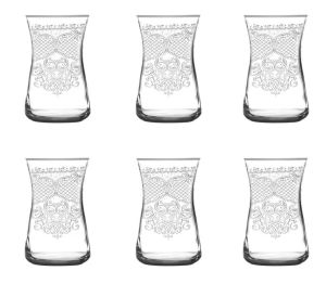 MCS5303 Platinum 31Parça 6 Kişilik Dantel Desenli Cam Bardak Seti
