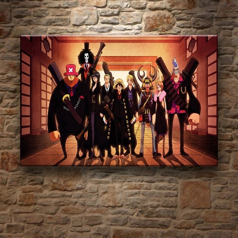 ONE PIECE HAZIRLIK 7 değişen ölçü ORİJİNAL KANVAS TABLO