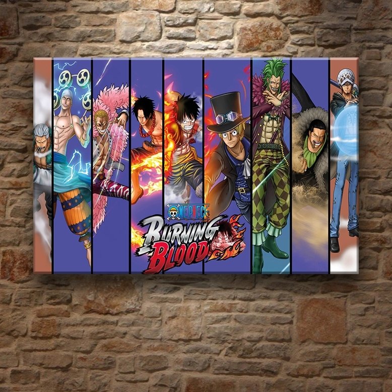 ONE PIECE DELİKANLILAR 7 değişen ölçü ORİJİNAL KANVAS TABLO