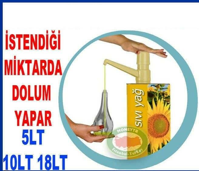 Sıvı Yağ Pompası Vakum Sistemli Hijyenik Pratik Pompa Tenekeden Şişeye Yağ Aktarmanın En Kolay Yolu