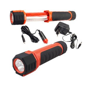 Technomax Uzun Ledli Araç Feneri Taşınabilir Çakmaklık Girişli Şarjı Mıknatıslı El Feneri