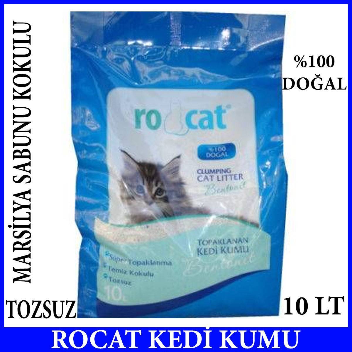 ROCAT KEDİ KUMU PORTAKAL KOKULU 10 LT DOĞAL TOZSUZ