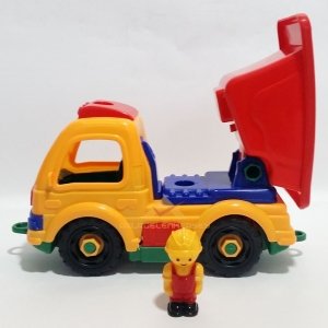 BÜYÜK BOY DAMPERLİ KAMYON SÖK-TAK OYUNCAK SETİ