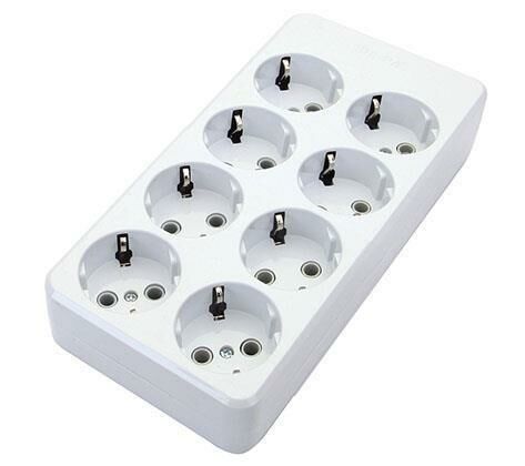 De-Pa Tse Belgeli 8lı Topraklı Grup Priz (3x1.5) 5 Metre Kablolu