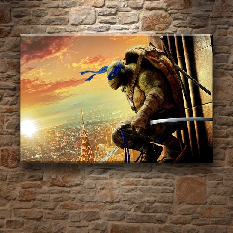 NINJATURTLE LEONARDO 7 değişen ölçü ORİJİNAL KANVAS TABLO