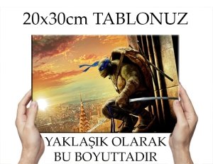 NINJATURTLE LEONARDO 7 değişen ölçü ORİJİNAL KANVAS TABLO