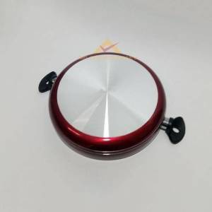 Büyük Boy Teflon Tencere Teflon Kaşığı Hediyeli 32cm Cam Kapaklı Yanmaz Yapışmaz Teflon Tencere