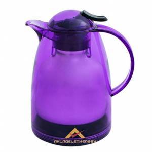 Cam Termos Şeffaf Dış Yüzey Cam Korumalı İç Yüzey 24 Saat Sıcak Soğuk Korumalı Akrilik Sürahi Termos