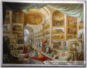 100x70cm ÇERÇEVELİ CANVAS TABLO OSMANLI TBL -471